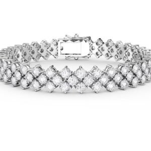 Bracelet 18kt gold Pear Round