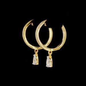 Tear drop Diamond Earrings