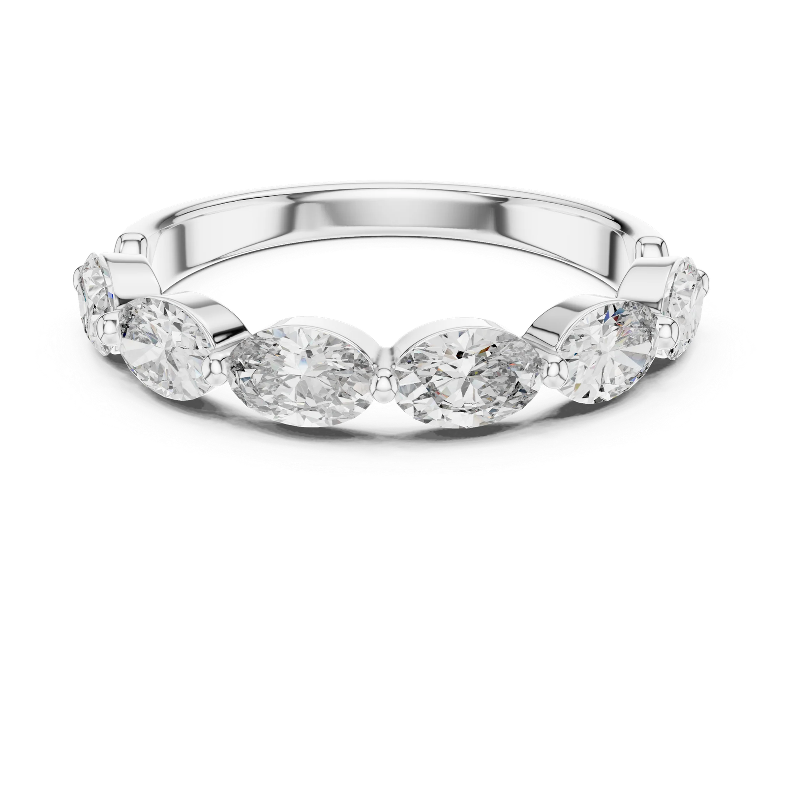 0.25-CT OVAL BRILLIANCE DIAMOND RING IN 14-KT WHITE GOLD
