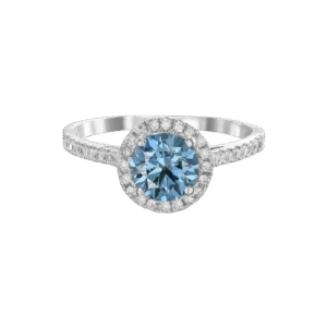 Fancy Vivid Blue Ring