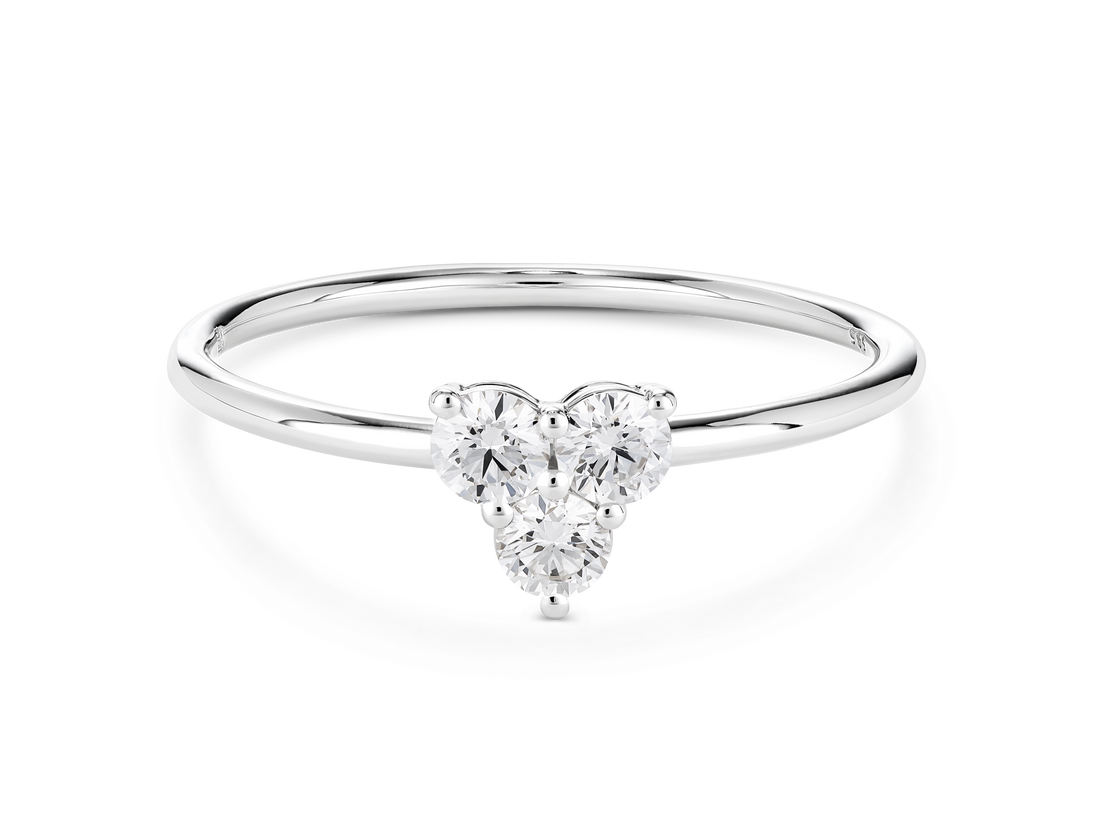 Mini Trio Round Brilliant Ring