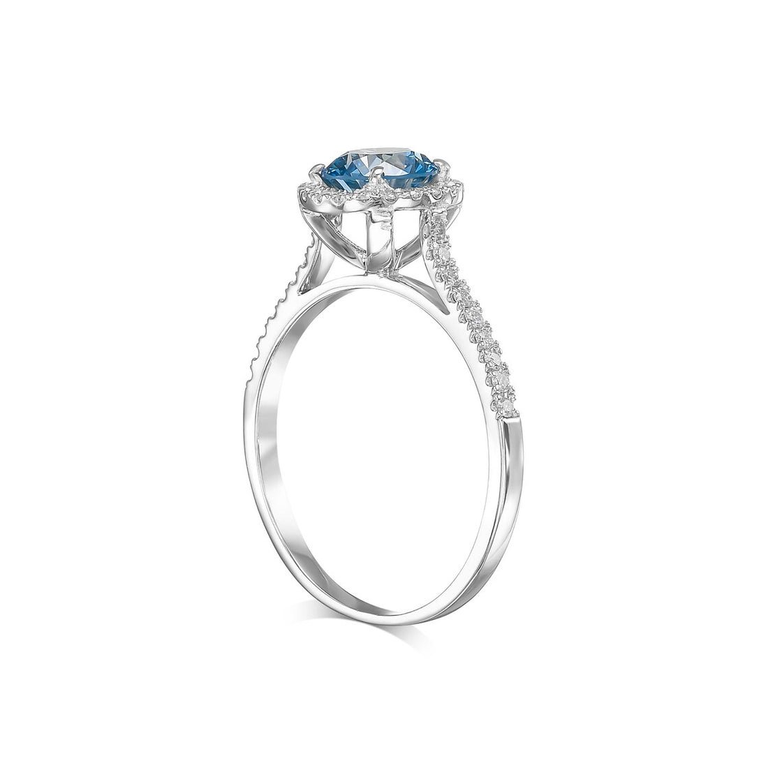 Fancy Vivid Blue Ring - Image 7