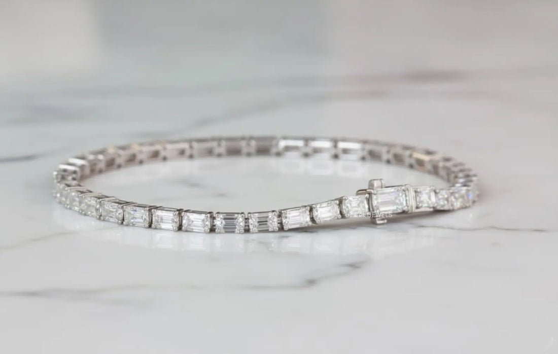 White Gold Tennis Bracelet - Image 3